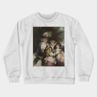 Lady Smith (Charlotte Delaval) and Her Children (George Henry, Louisa, and Charlotte) by Joshua Reynolds Crewneck Sweatshirt